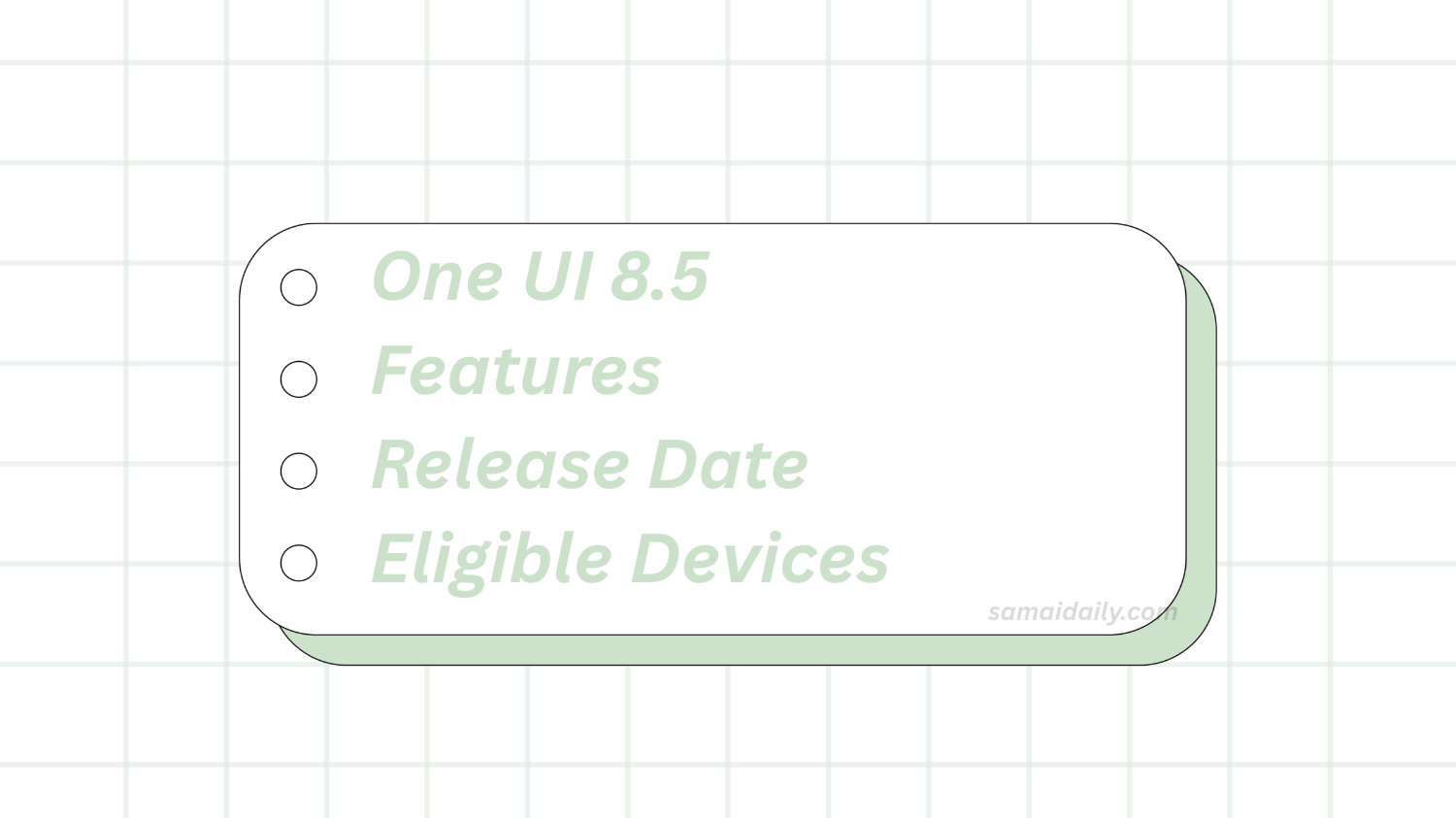 Samsung One UI 8.5